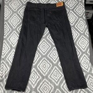 Levi's 501xx Jeans Men's 44x34" Black 100% Cotton Denim Button Fly